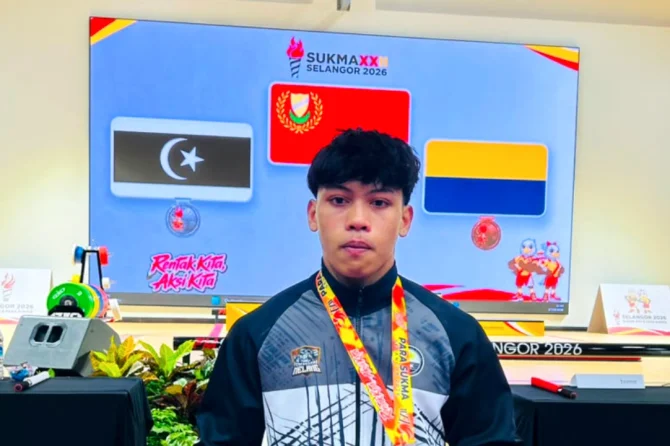 SUKMA 2026: 1KG Pisahkan Emas Wazif