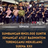 SUKMA 2026: Atlet Badminton Bersama Bapa Angkat Sukan Badminton