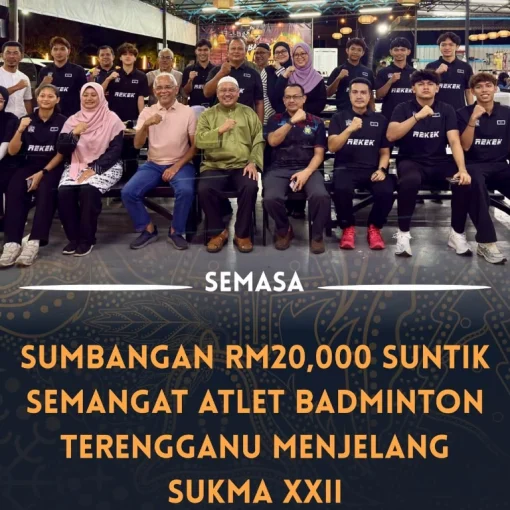 SUKMA 2026: Atlet Badminton Bersama Bapa Angkat Sukan Badminton