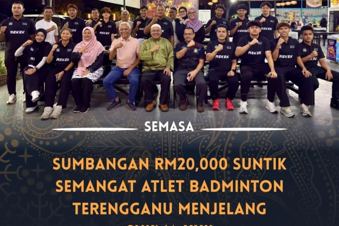 SUKMA 2026: Atlet Badminton Bersama Bapa Angkat Sukan Badminton